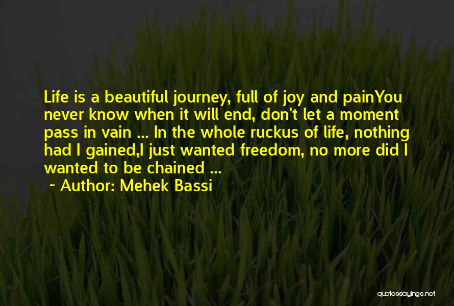 Life Full Joy Quotes By Mehek Bassi