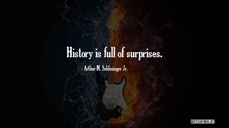 Life Full Of Surprises Quotes By Arthur M. Schlesinger Jr.