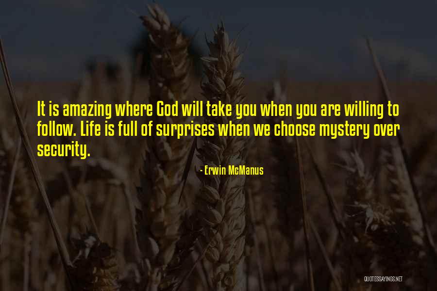 Life Full Of Surprises Quotes By Erwin McManus