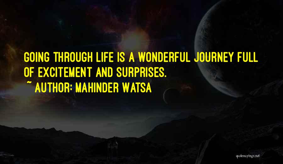 Life Full Of Surprises Quotes By Mahinder Watsa