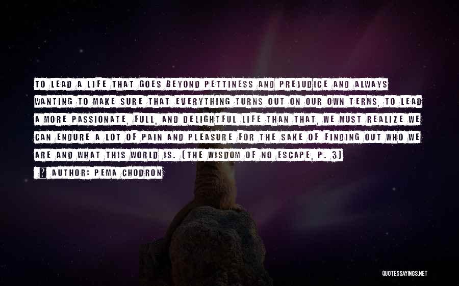 Life Full Pain Quotes By Pema Chodron