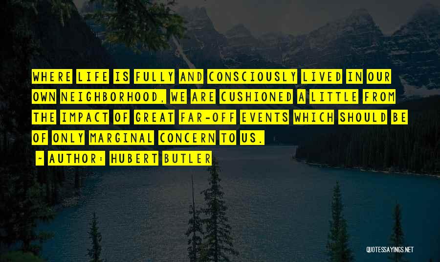 Life Fully Lived Quotes By Hubert Butler