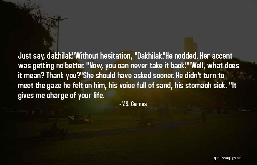 Life Gives Back Quotes By V.S. Carnes Life Gives Back Quotes By V.S. Carnes