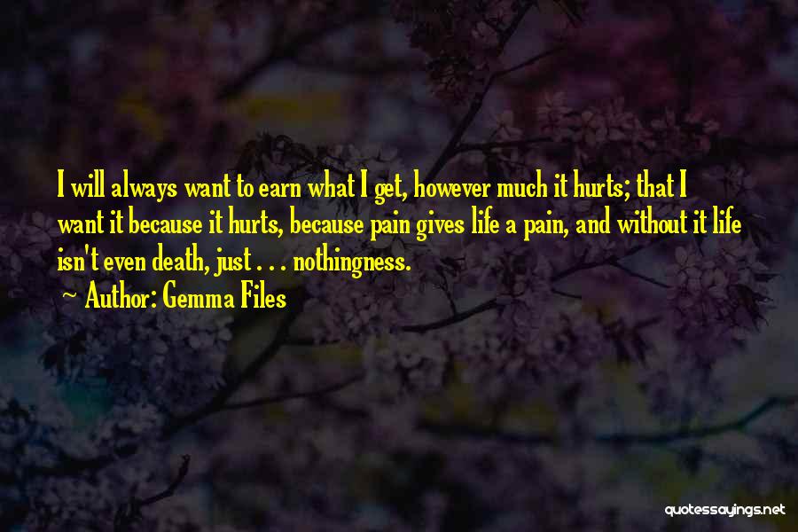 Life Gives Pain Quotes By Gemma Files