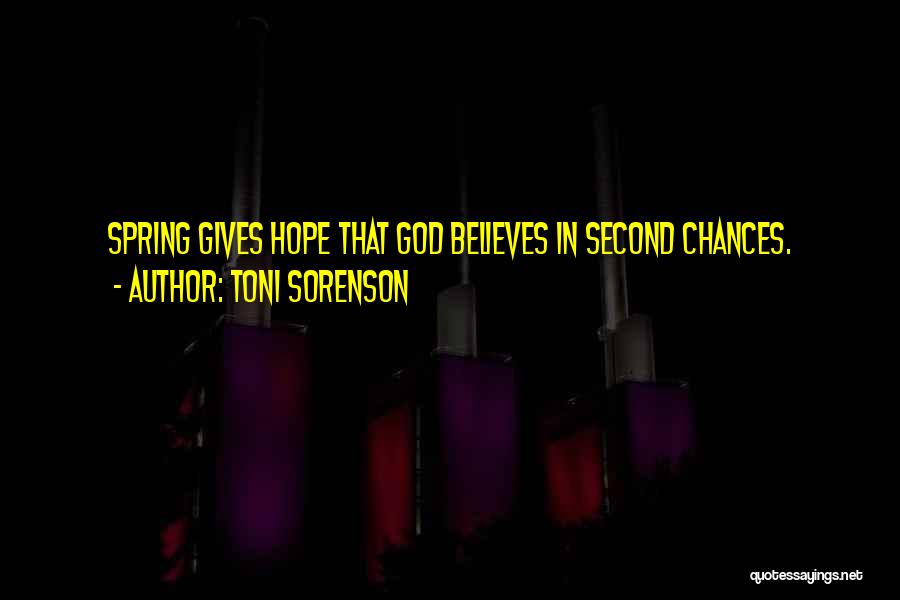 Life Gives You Chances Quotes By Toni Sorenson