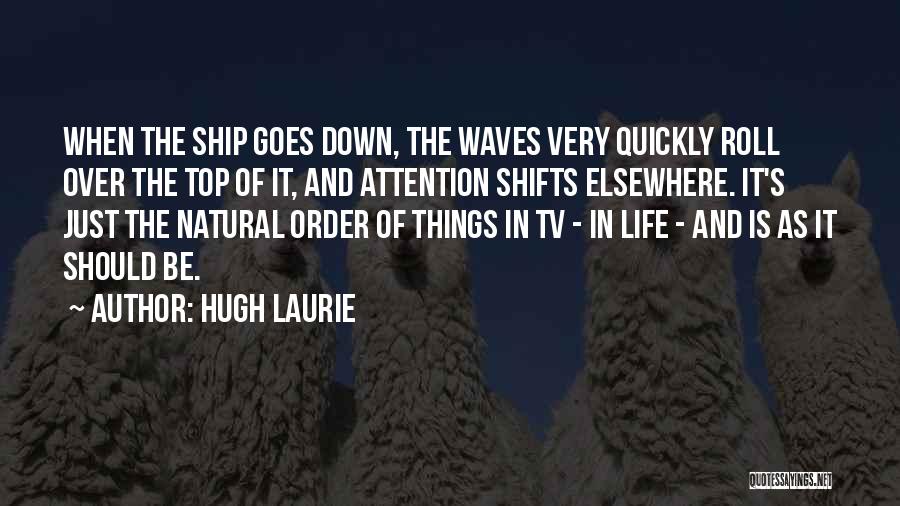 Life Goes Quickly Quotes By Hugh Laurie