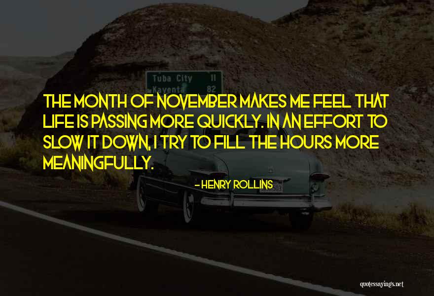 Life Goes Too Quickly Quotes By Henry Rollins