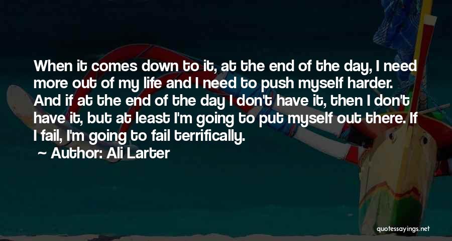 Life Going Down Quotes By Ali Larter