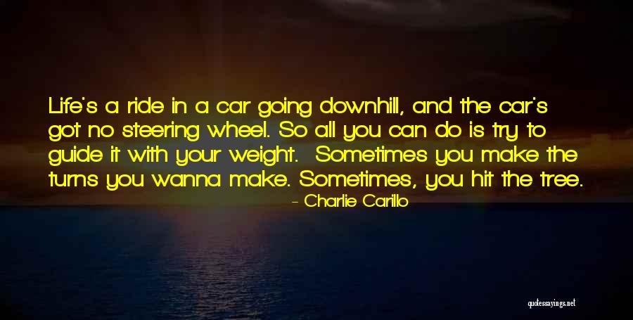 Life Going Downhill Quotes By Charlie Carillo