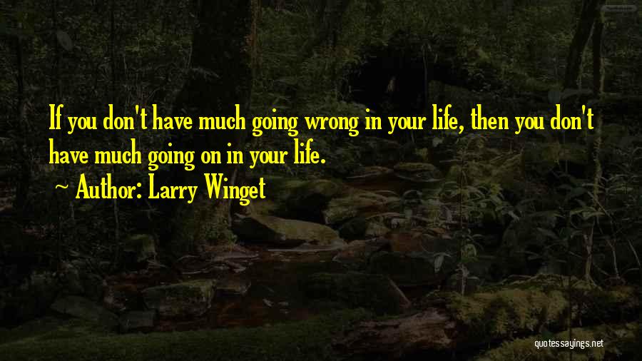 Life Going Wrong Quotes By Larry Winget