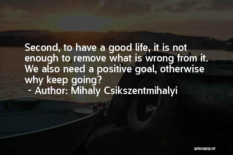 Life Going Wrong Quotes By Mihaly Csikszentmihalyi