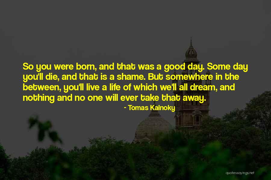 Life Good Day Quotes By Tomas Kalnoky