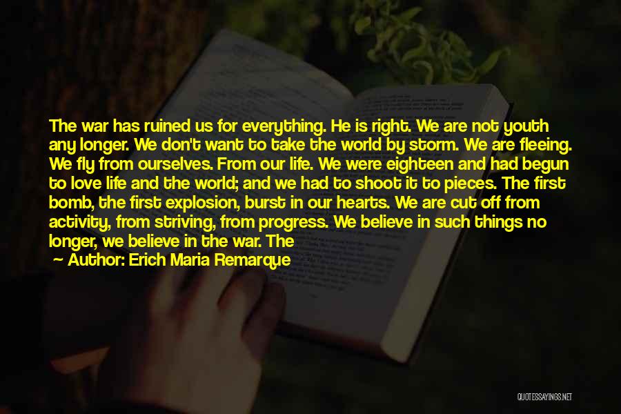 Life Has Begun Quotes By Erich Maria Remarque