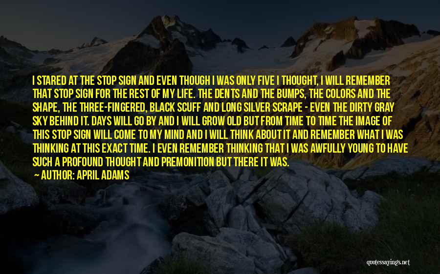 Life Has Bumps Quotes By April Adams