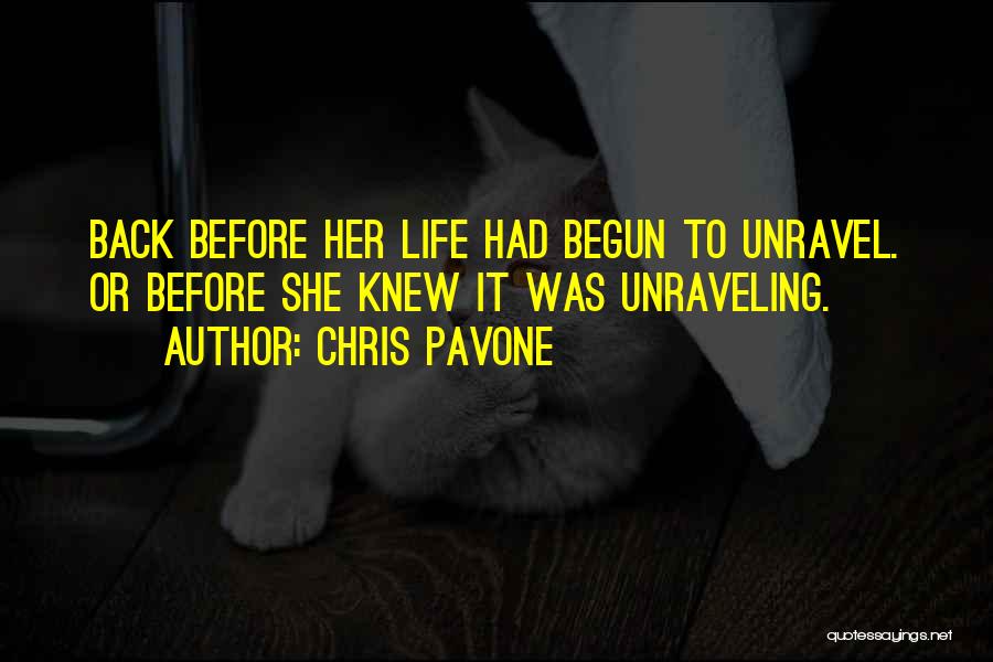 Life Has Just Begun Quotes By Chris Pavone