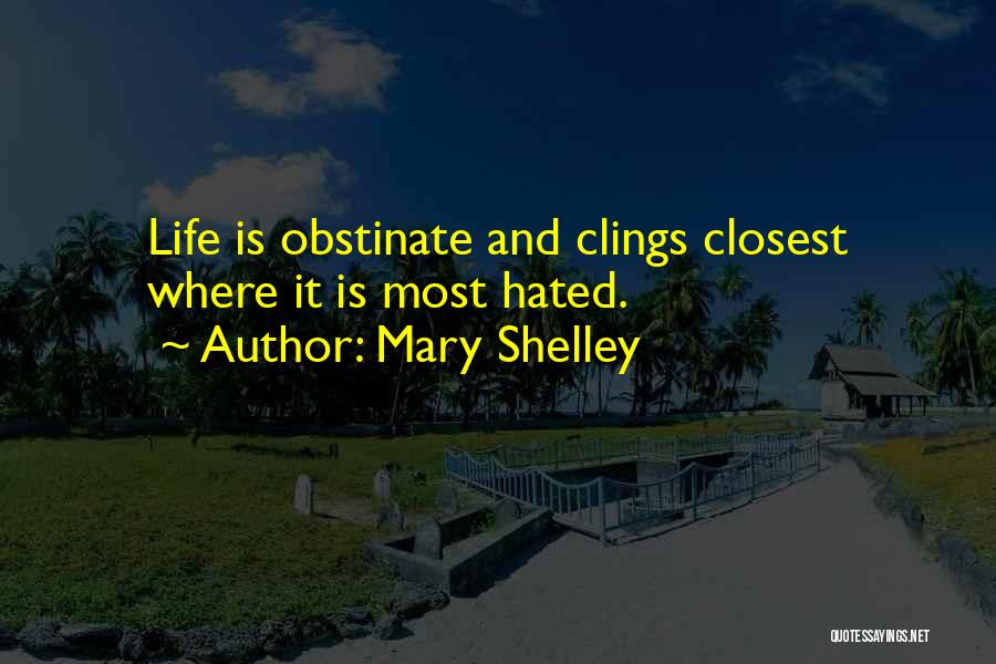 Life Hated Quotes By Mary Shelley