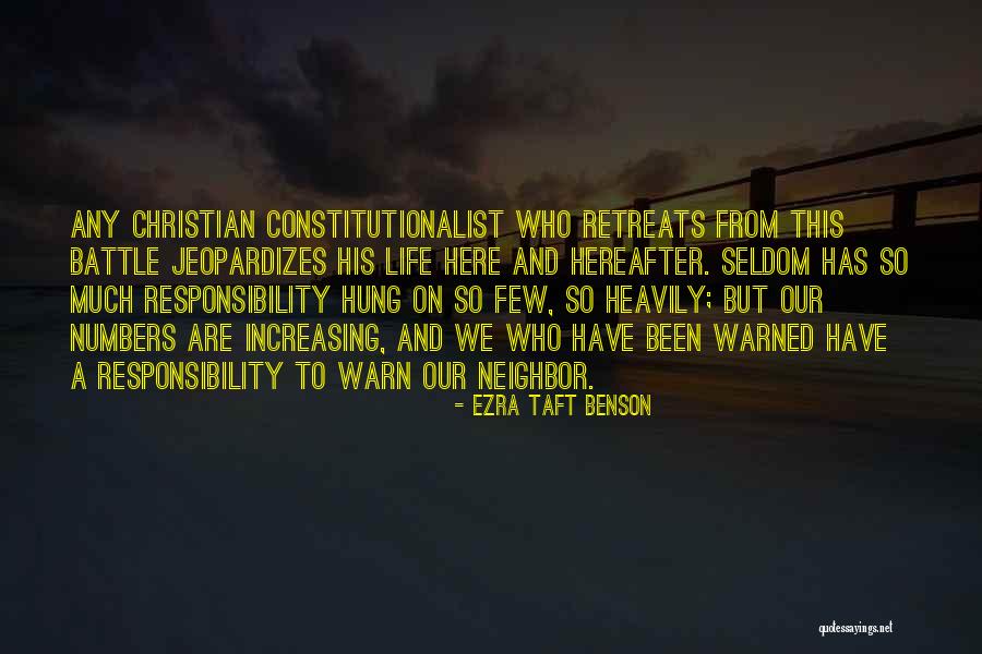 Life Hereafter Quotes By Ezra Taft Benson