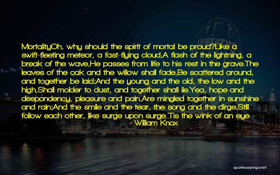 Life High And Low Quotes By William Knox Life High And Low Quotes By William Knox
