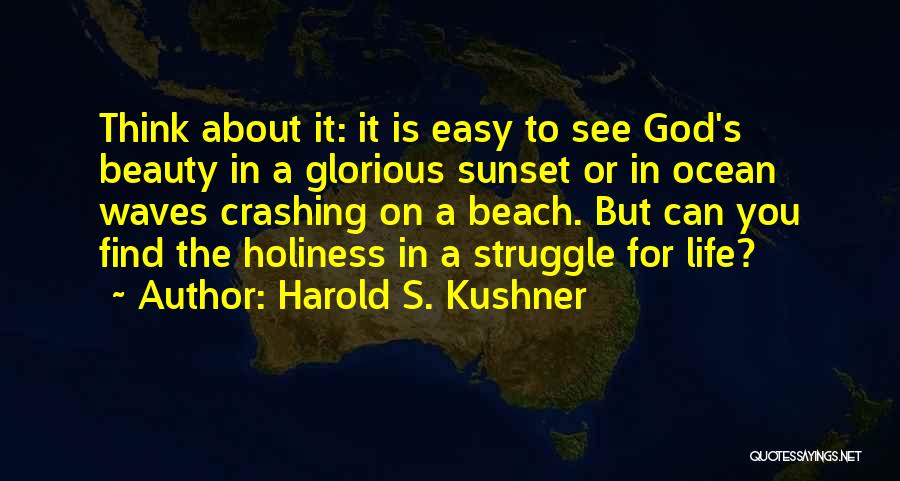 Life Holiness Quotes By Harold S. Kushner
