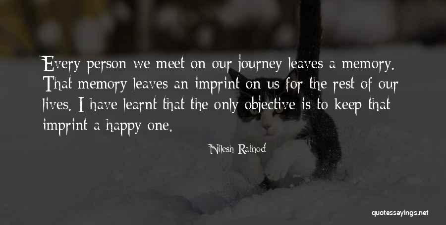 Life Imprint Quotes By Nilesh Rathod