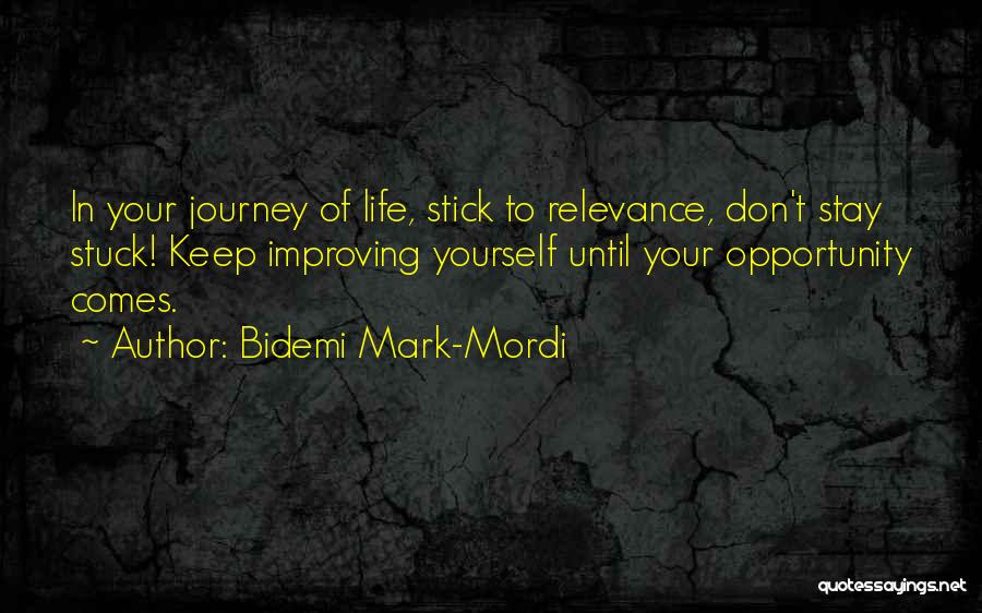 Life Improving Quotes By Bidemi Mark-Mordi