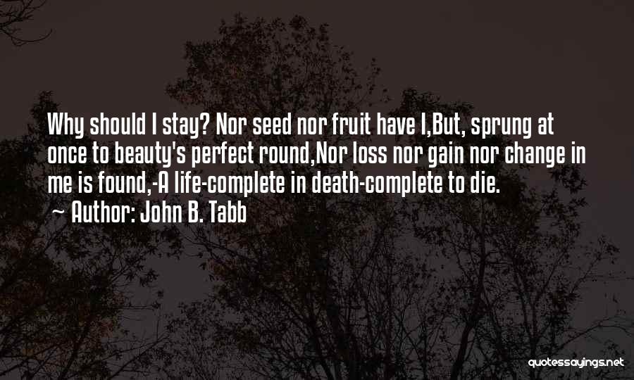 Life In Death Quotes By John B. Tabb