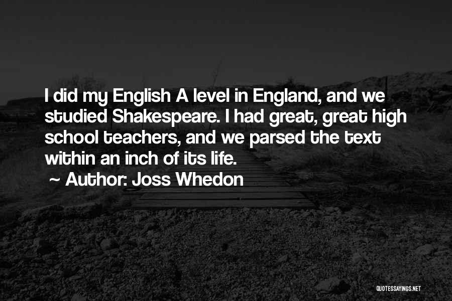 Life In Text Quotes By Joss Whedon