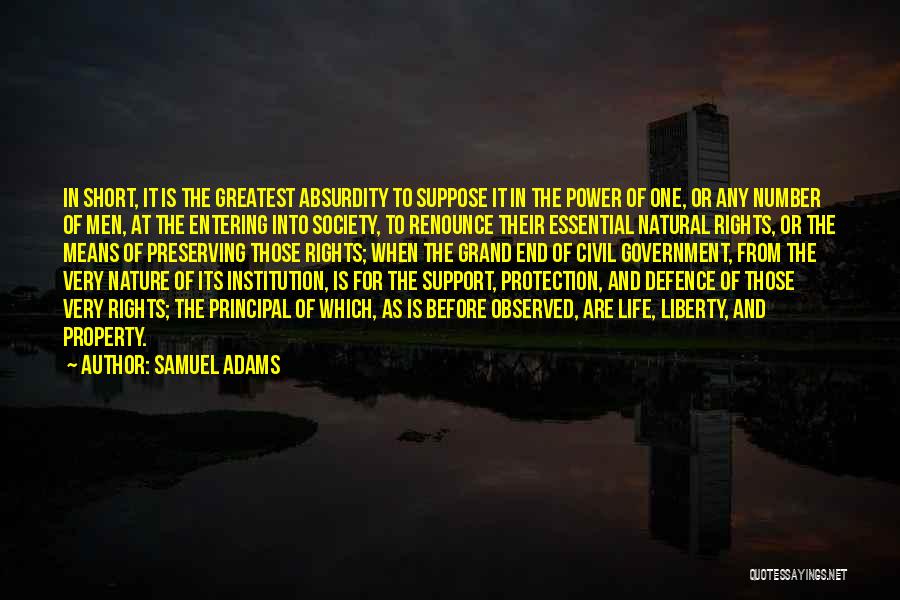 Life In The End Quotes By Samuel Adams