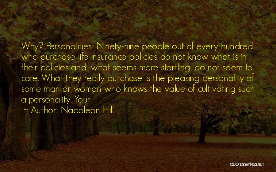 Life Insurance Policies Quotes By Napoleon Hill