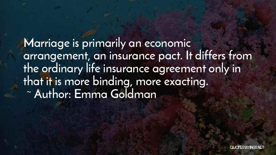 Life Insurance Quotes By Emma Goldman