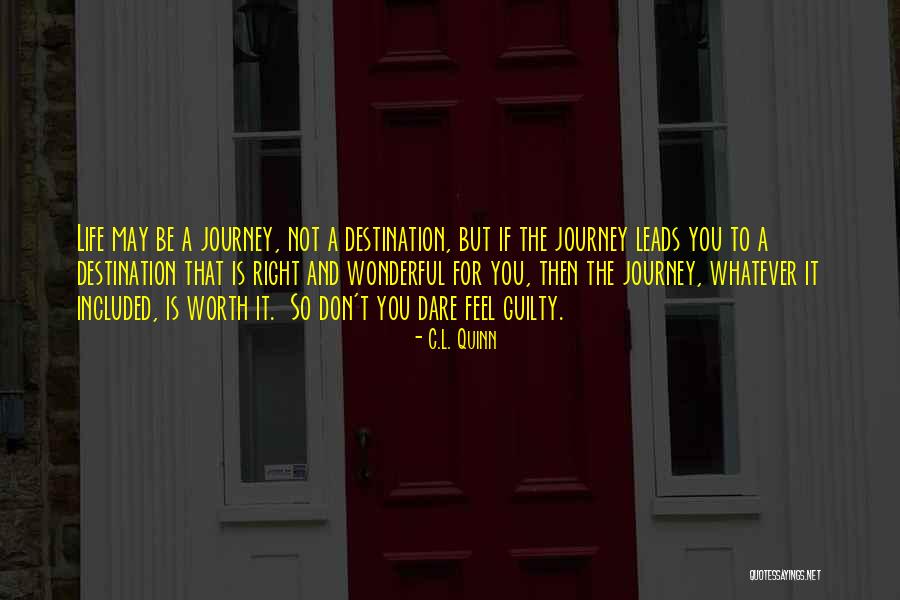 Life Is A Journey Not A Destination Quotes By C.L. Quinn