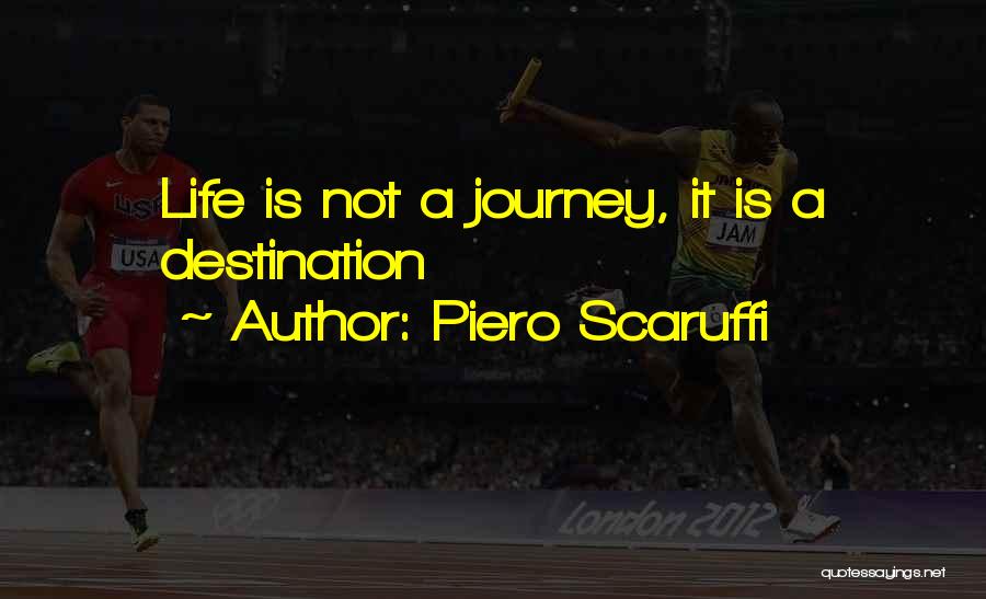 Life Is A Journey Not A Destination Quotes By Piero Scaruffi