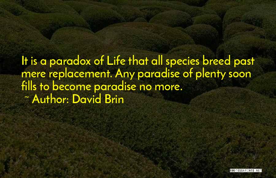 Life Is A Paradox Quotes By David Brin