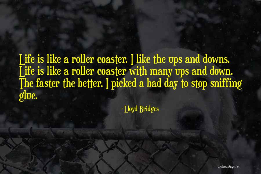 Life Is A Roller Coaster Quotes By Lloyd Bridges Life Is A Roller Coaster Quotes By Lloyd Bridges