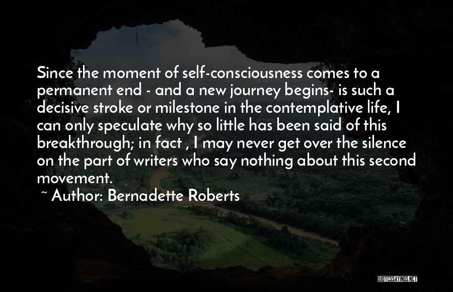 Life Is About The Journey Quotes By Bernadette Roberts