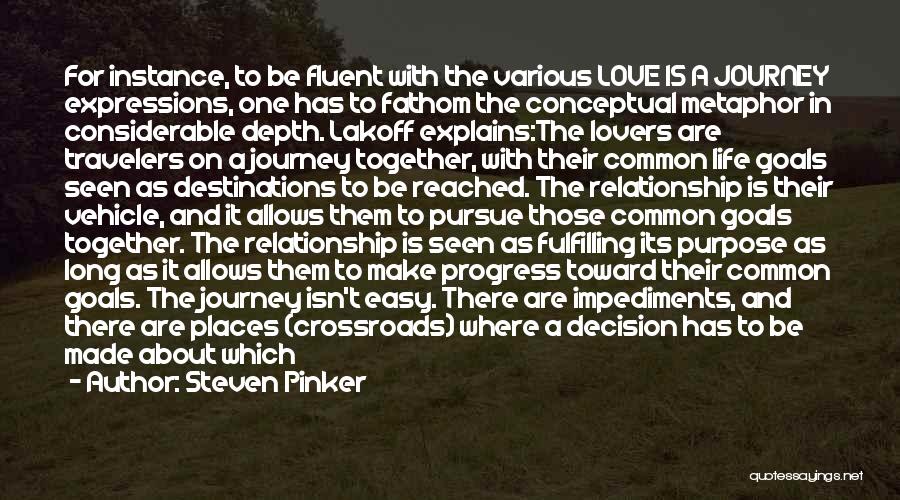 Life Is About The Journey Quotes By Steven Pinker