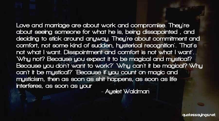 Life Is All About Compromise Quotes By Ayelet Waldman