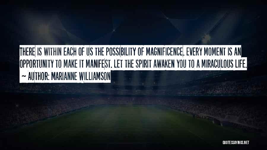 Life Is An Opportunity Quotes By Marianne Williamson