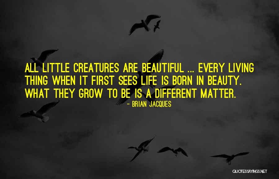 Life Is Beautiful No Matter What Quotes By Brian Jacques