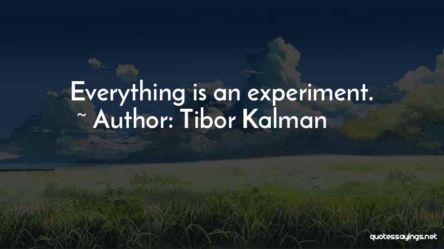 Life Is Experiment Quotes By Tibor Kalman