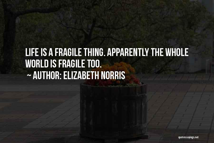 Life Is Fragile Quotes By Elizabeth Norris