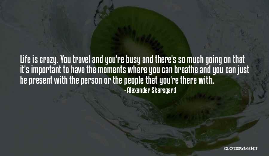 Life Is Going Crazy Quotes By Alexander Skarsgard Life Is Going Crazy Quotes By Alexander Skarsgard