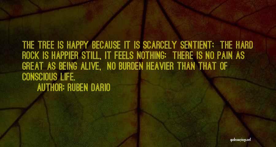 Life Is Hard But Be Happy Quotes By Ruben Dario