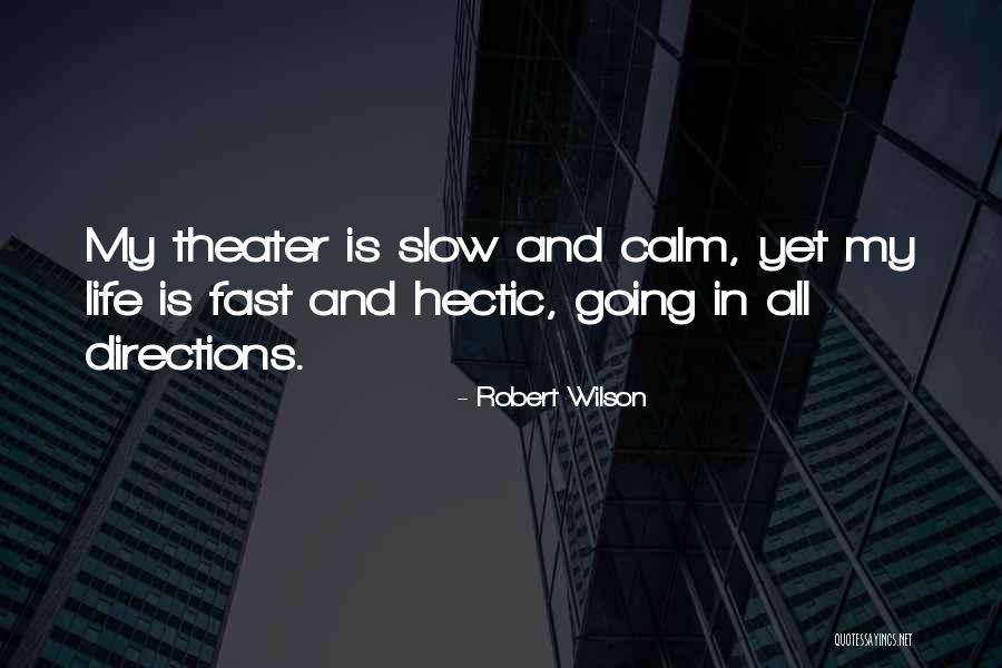 Life Is Hectic Quotes By Robert Wilson Life Is Hectic Quotes By Robert Wilson