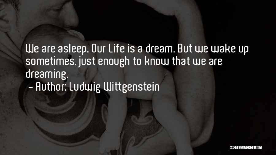 Life Is Just A Dream Quotes By Ludwig Wittgenstein