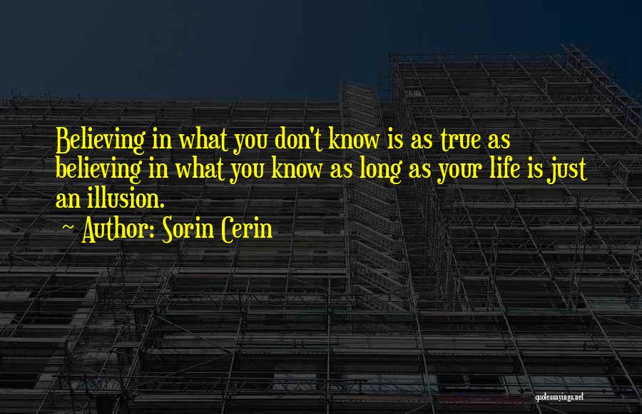 Life Is Just An Illusion Quotes By Sorin Cerin