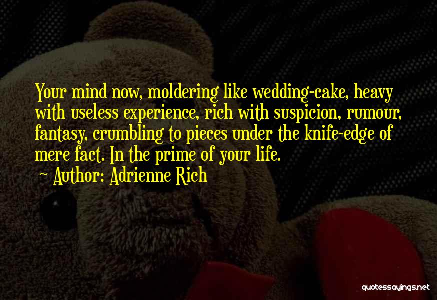 Life Is Like Cake Quotes By Adrienne Rich