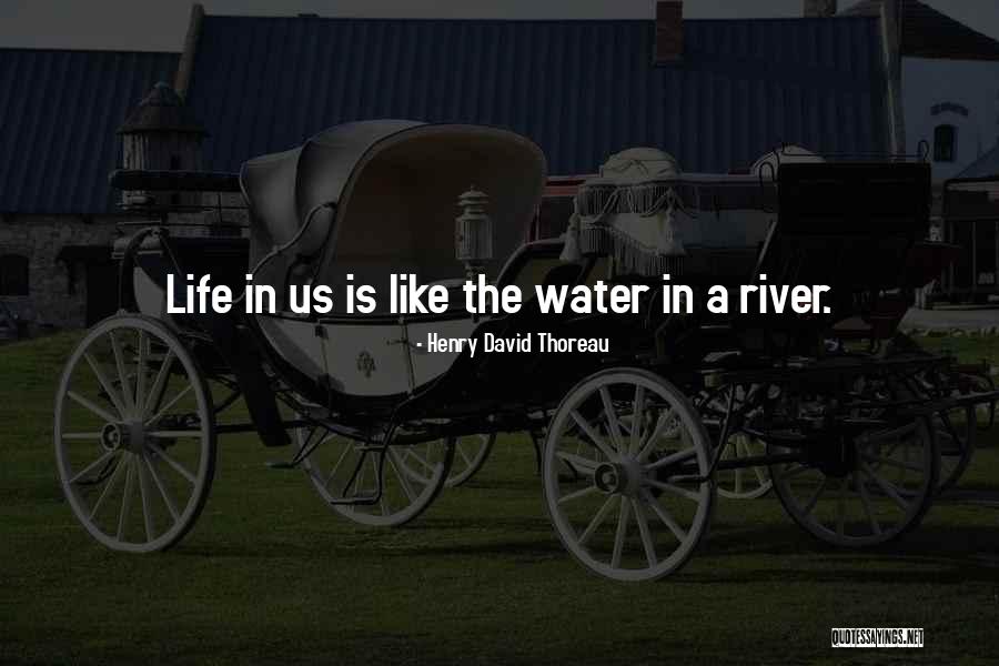 Life Is Like Water Quotes By Henry David Thoreau