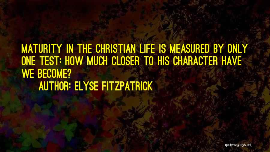 Life Is Measured By Quotes By Elyse Fitzpatrick