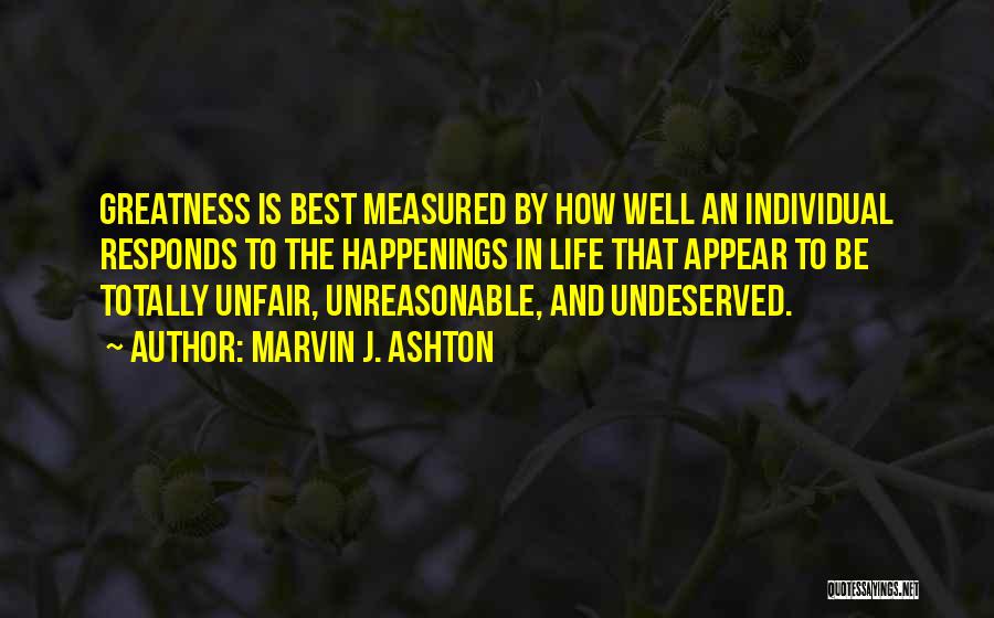 Life Is Measured By Quotes By Marvin J. Ashton